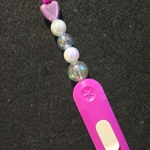 Charming Pink and White Kids Beaded Necklace